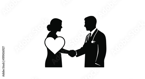 Loving couple holding hands in romantic gesture