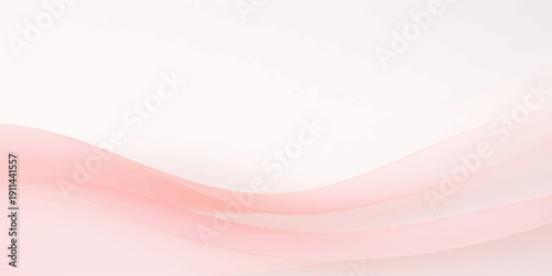 Soft flowing pink waves with a satin texture create an elegant abstract background design featuring light wavy lines and a smooth silk fabric illustration