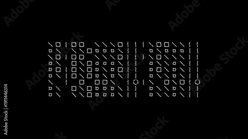 Wallpaper Mural Complex Geometric Patterns on Black Background Reflecting Modern Digital Aesthetics Torontodigital.ca