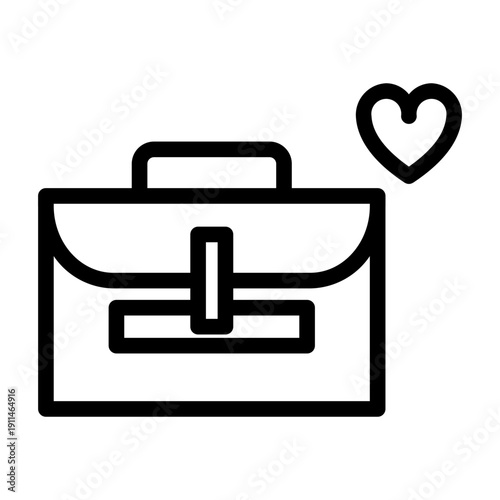 decent jobs line icon