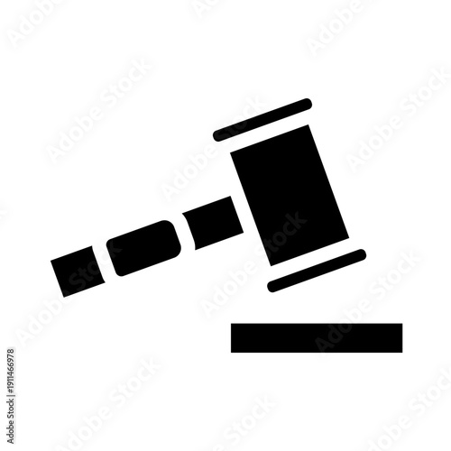 law glyph icon
