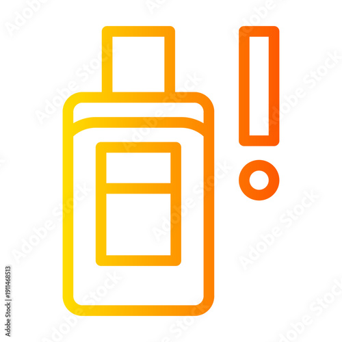 refugee crisis gradient icon