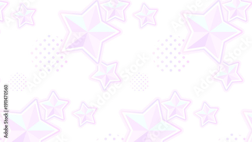 クリスタルの星のシームレスなパターン背景