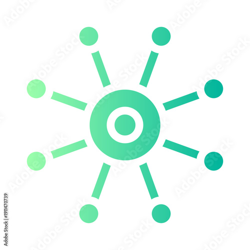 distribution of wealth gradient icon