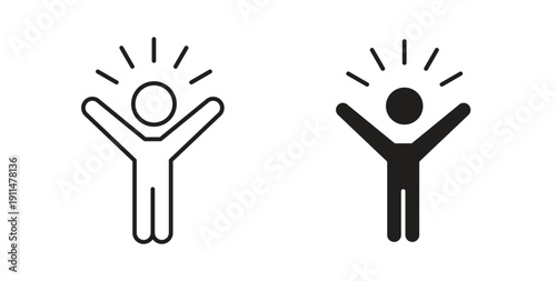 Success icon in line design. editable stroke icons pack