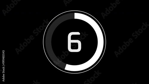 10 Second Circle Countdown Timer Animation