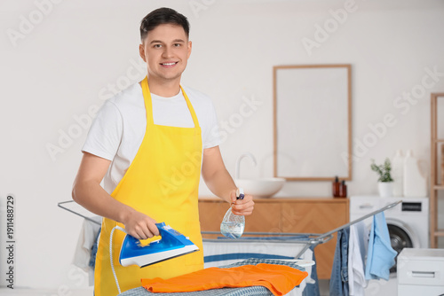 Handsome young happy man wi...