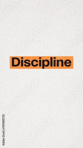 Discipline Text on Minimal Background
