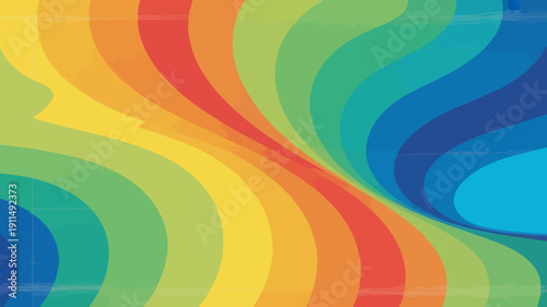 A vibrant colorful abstract background features swirling curved bands of rainbow hues creating a dynamic and visually striking composition high quality professional detailed modern elegant stylish