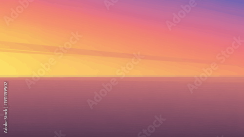 An abstract gradient background transitions from warm yellows and oranges at the top to cooler purples and pinks below creating a serene vista high quality professional