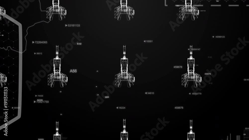 Turkey country MAP Oil war data analytics Background With Abstract Elements | Showcasing Oil Pump jacks technology Video with globe, Growth, Graphs, Statistic Data of a country