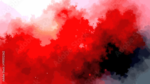 Vector Abstract blood red watercolor splashes on the backdrop, creating dramatic and dynamic art
