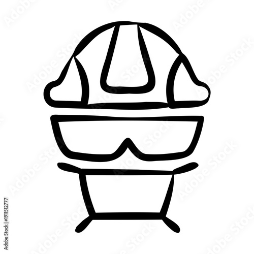 Protective Gear Icon - Handdrawn