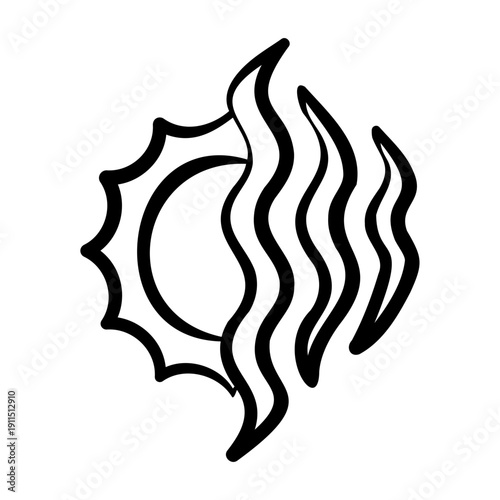 Heatwave Icon - Handdrawn