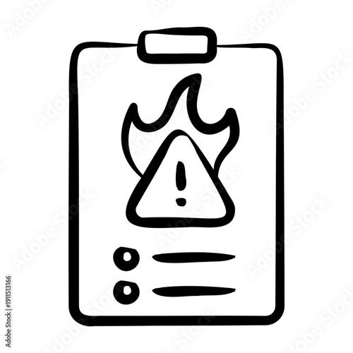 Damage Report Icon - Handdrawn