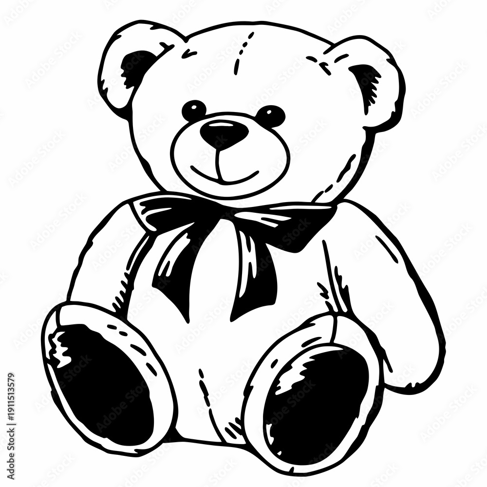 Obraz premium teddy bear vector illustration