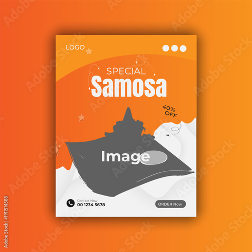 Special Samosa Social Media Post Banner Design.