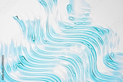 Cooling Blue Gel Backdrop. Fresh Base for Cosmetic Displays, Serum Campaigns and Skincare Social Media Content