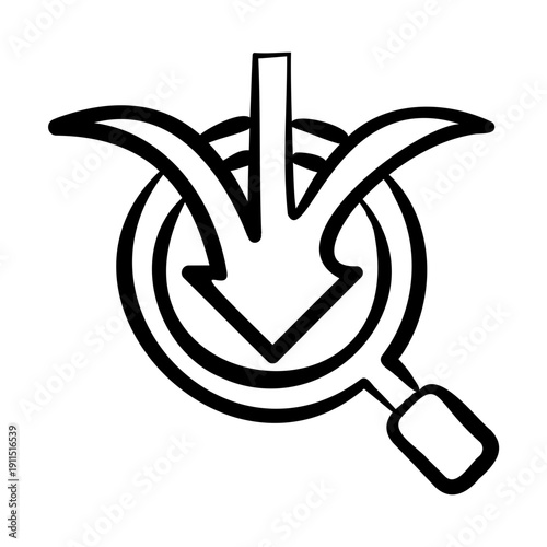 Resource Tracking Icon -Handdrawn