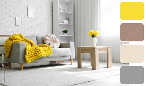Interior of living room wit...