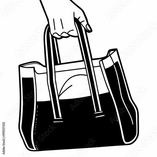 hand holding a bag