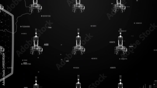 Zambia country MAP Oil war data analytics Background With Abstract Elements | Showcasing Oil Pump jacks technology Video with globe, Growth, Graphs, Statistic Data of a country