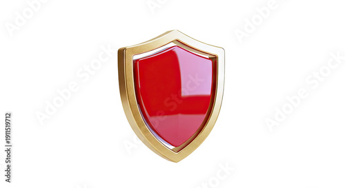 Free Download Gold and Red Shield Icon - GFXLoad