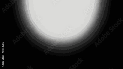 A stark monochromatic image features a bright central light source fading into deep blackness creating an abstract and minimalist composition high quality professional detailed modern elegant