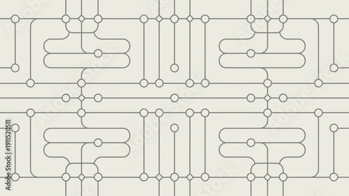 An abstract geometric pattern features repeating lines circles and rectangular shapes in a neutral color palette high quality professional detailed modern elegant stylish clean crisp vibrant