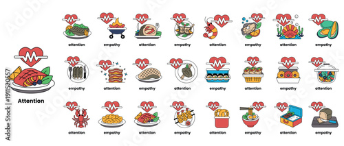 The image is a collection of different food items