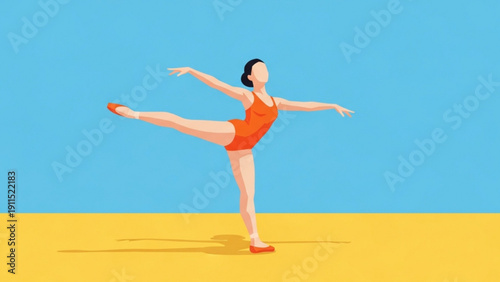 A fit woman practices yoga on a sunny summer beach, focusing on her health and fitness lifestyle amidst the blue sea and golden sand under a clear sky