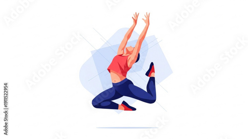 vector illustration of a man dancing