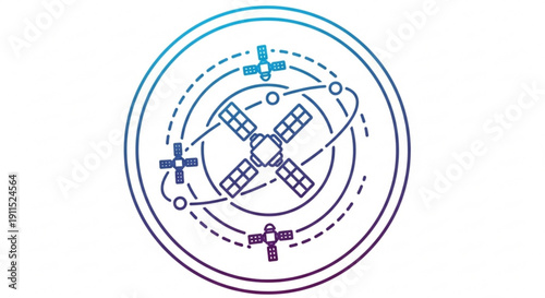 Whisk illustration with gradient blue purple circular motion on white background kitchen utensil cooking baking mixing recipe culinary art food preparation