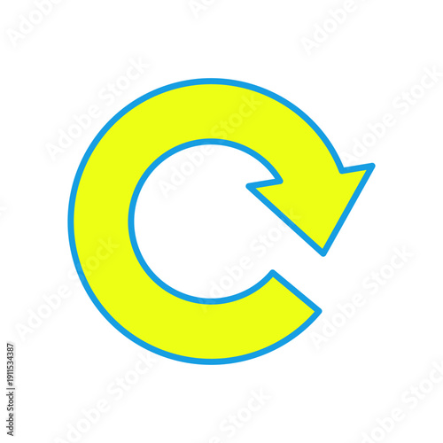 更新ボタンの回転矢印アイコン