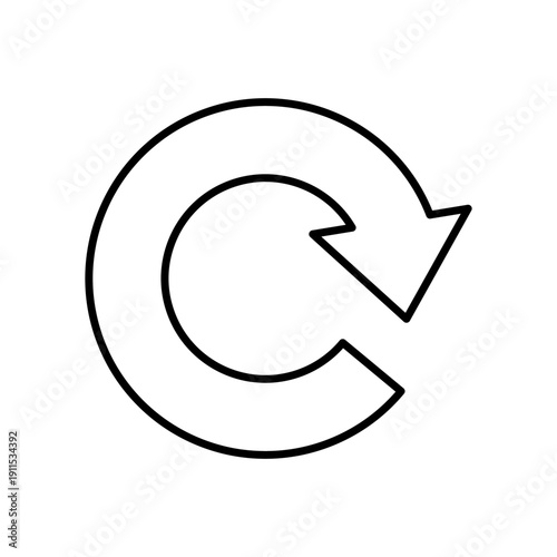 円形のリフレッシュ矢印アイコン