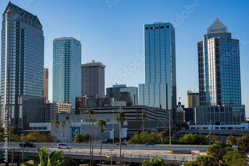 Fotografia Modern tampa skyline