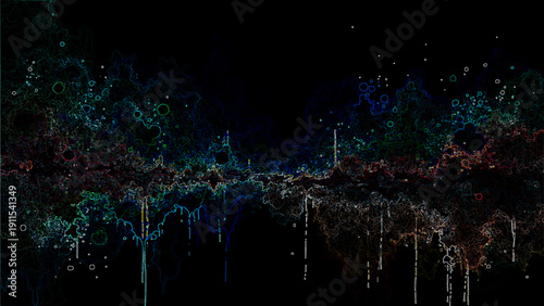 Vector Cosmic Symphony mesmerizing display of celestial artistry, where vibrant strokes of color dance against a deep, velvety canvas, capturing the boundless wonders of the universe. Design