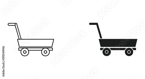 Minimalist black and white wheelchair icons isolated on white background for accessibility and disability awareness design