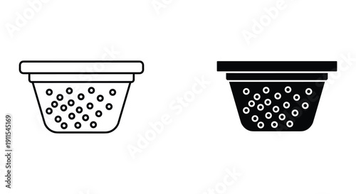 Empty black and clear plastic food storage containers with lids isolated on white background for kitchen organization