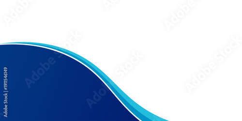 Curved Header and Footer Element. vector illustration