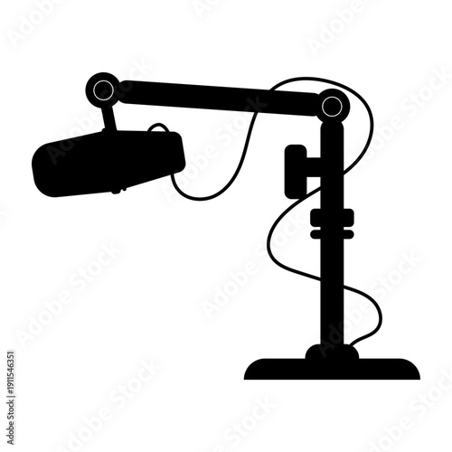 Desk Microphone Flat Icon