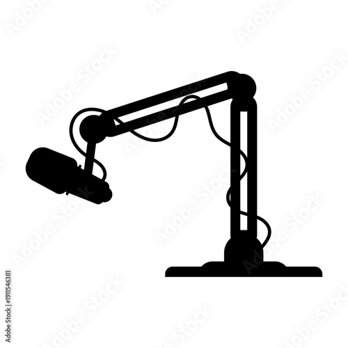 Desk Microphone Flat Icon