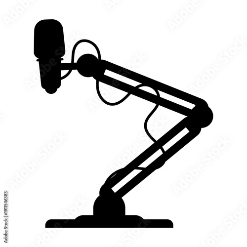 Desk Microphone Flat Icon