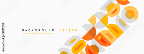 Minimalist design features overlapping letterforms, soft colors, neutral backdrop. Modern aesthetic, clean lines, simple composition.