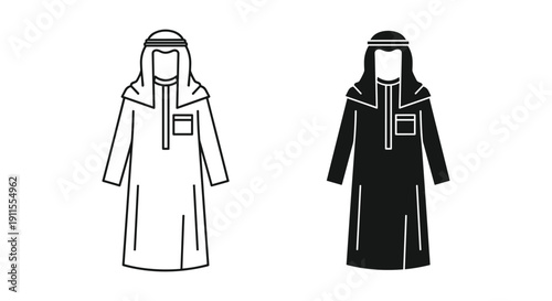 Medical protective gown and face shield vector illustration isolated on white for healthcare safety and hygiene