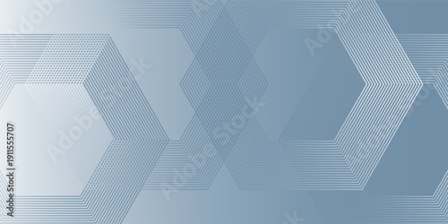 Digital abstract background hexagon lines on gray background. Futuristic digital network stripe line art design for poster, brochure, cover, website, banner. modern vector eps10