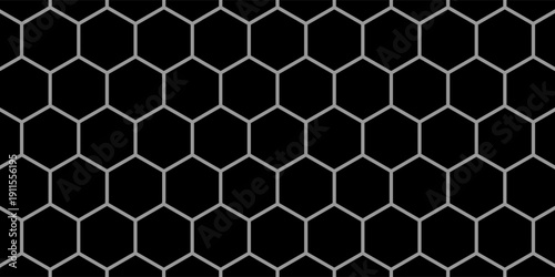 Honeycomb pattern with hexagon mesh. Texture bee comb grid. Flat vector illustration background.