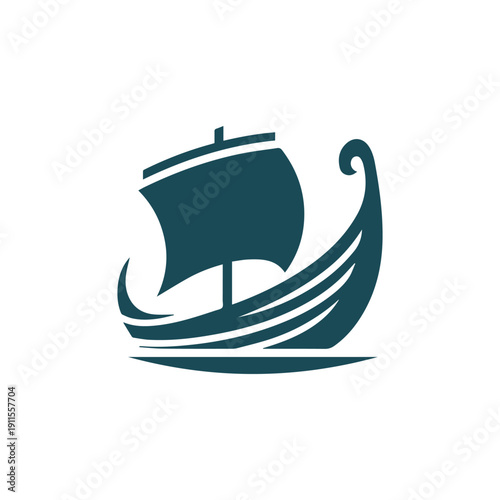 Viking Ship Logo