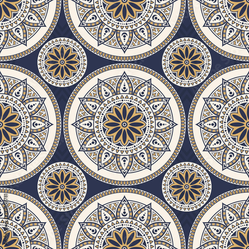 Elegant seamless mandala ve...
