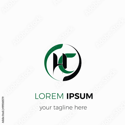 Interlocking Initial Letter C Logo Design Template. Isolated Vector Illustration Logo.